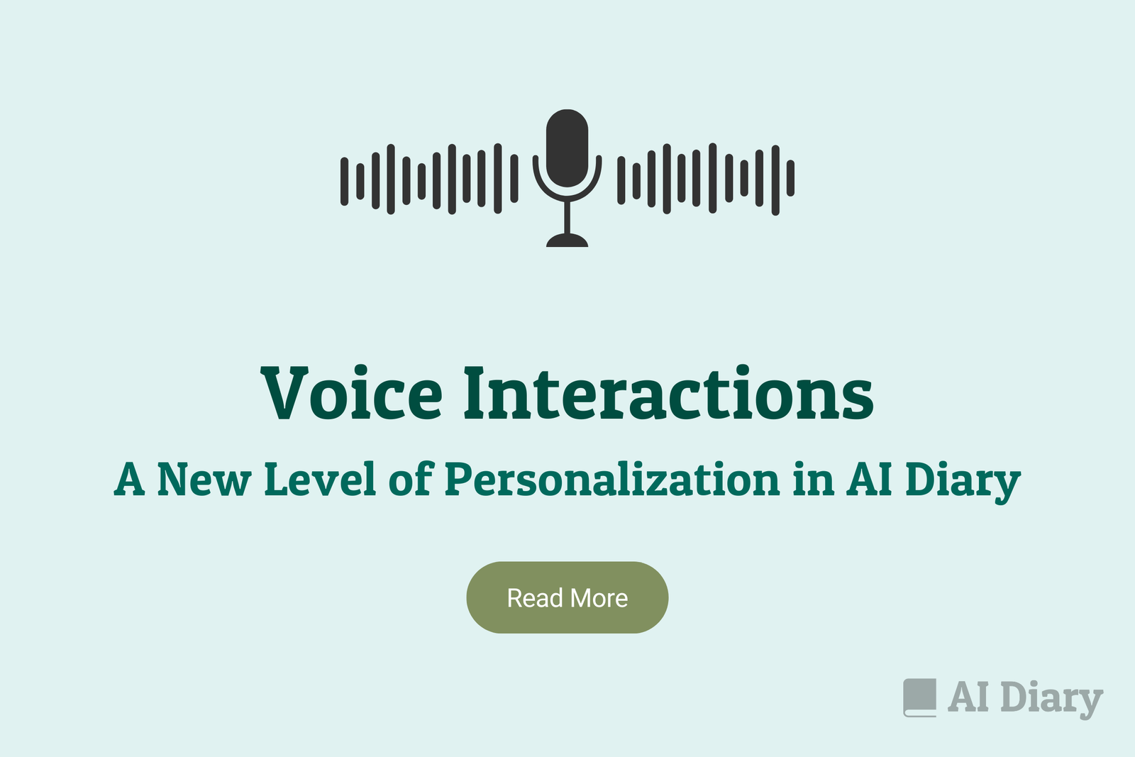 voice interactions ai diary